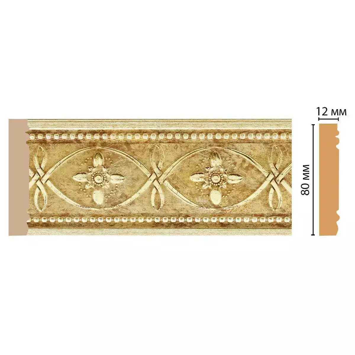 150-933 Молдинг DECOMASTER ДМ 80*12*2400 мм 150-933 Молдинг DECOMASTER ДМ 80*12*2400 мм