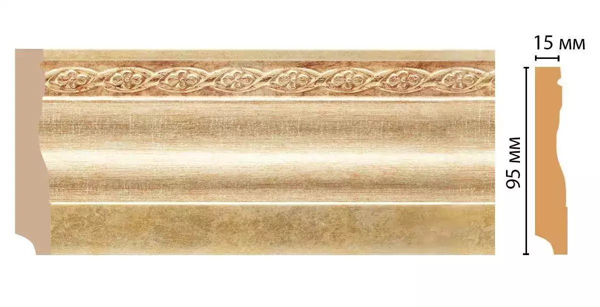Плинтус напольный Decomaster 153-933 95*12*2400 Плинтус напольный Decomaster 153-933 95*12*2400