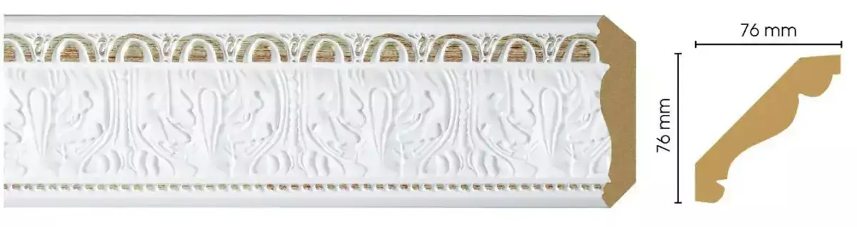 Карниз потолочный Decomaster 154-115 76*76*2400 Карниз потолочный Decomaster 154-115 76*76*2400