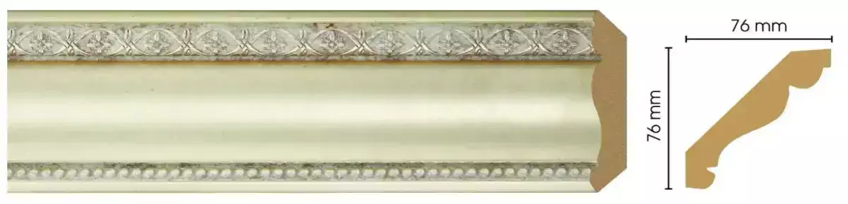 Карниз потолочный Decomaster 154-937 76*76*2400