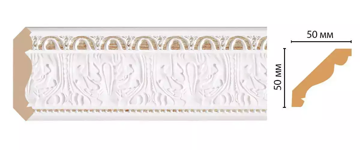 Карниз потолочный Decomaster 155-115 51*51*2400 Карниз потолочный Decomaster 155-115 51*51*2400