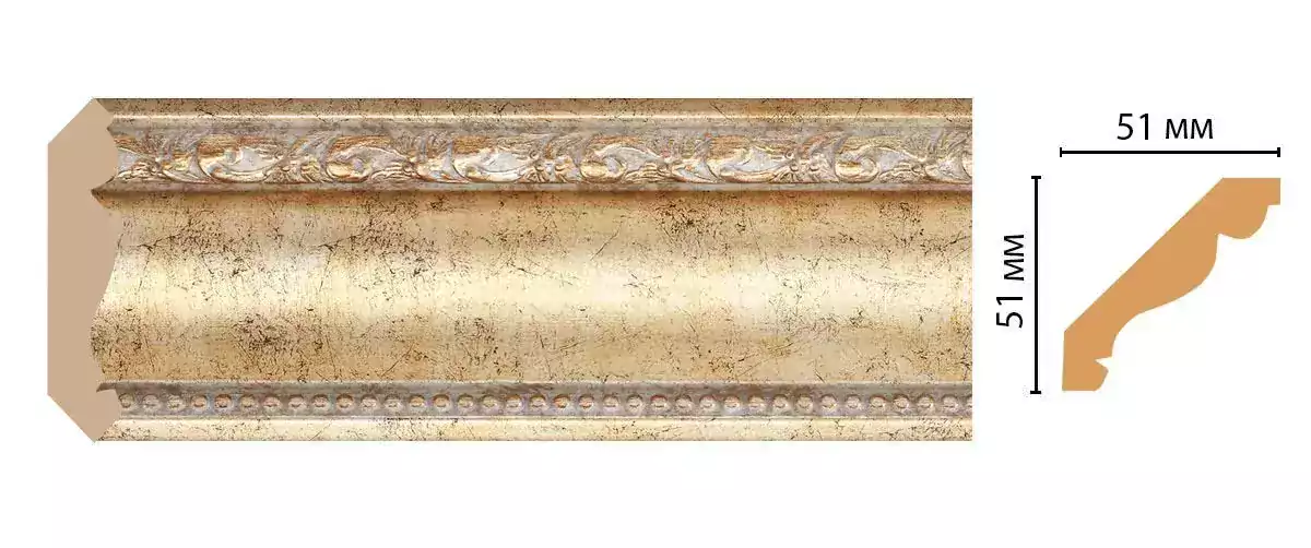 Карниз потолочный Decomaster 155-553 51*51*2400 Карниз потолочный Decomaster 155-553 51*51*2400