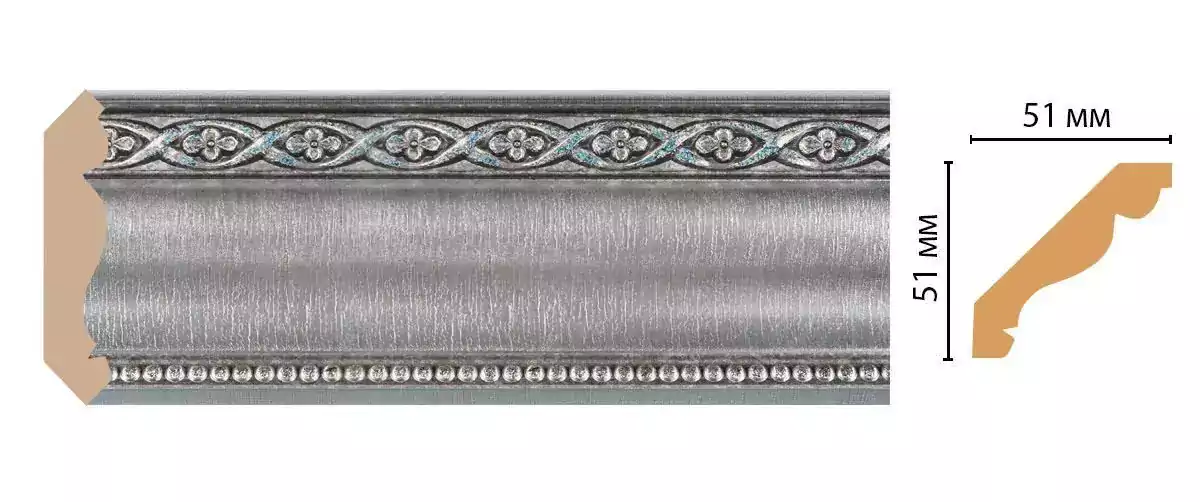Карниз потолочный Decomaster 155-55 51*51*2400 Карниз потолочный Decomaster 155-55 51*51*2400