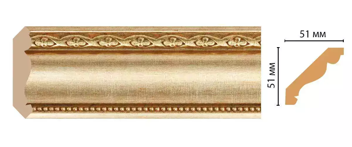 Карниз потолочный Decomaster 155-933 51*51*2400 Карниз потолочный Decomaster 155-933 51*51*2400