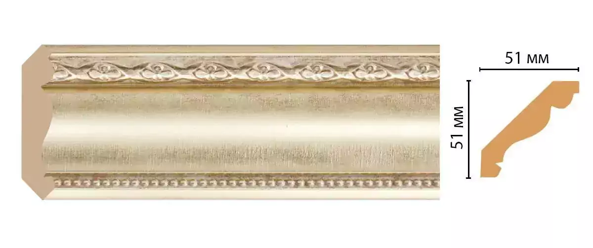 Карниз потолочный Decomaster 155-937 51*51*2400 Карниз потолочный Decomaster 155-937 51*51*2400