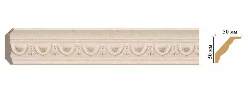 Карниз потолочный Decomaster 155D-18D 50*50*2400 Карниз потолочный Decomaster 155D-18D 50*50*2400