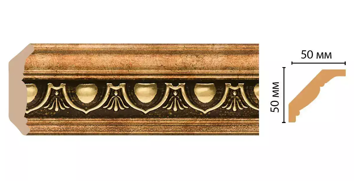 Карниз потолочный Decomaster 155D-57 50*50*2400 Карниз потолочный Decomaster 155D-57 50*50*2400