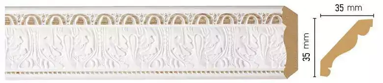 Карниз потолочный Decomaster 155S-115 35*35*2400