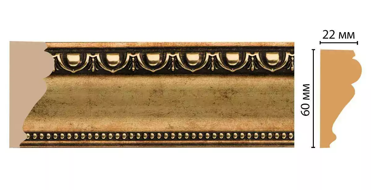 Молдинг Decomaster 161-57 ДМ 60*22*2400 Молдинг Decomaster 161-57 ДМ 60*22*2400