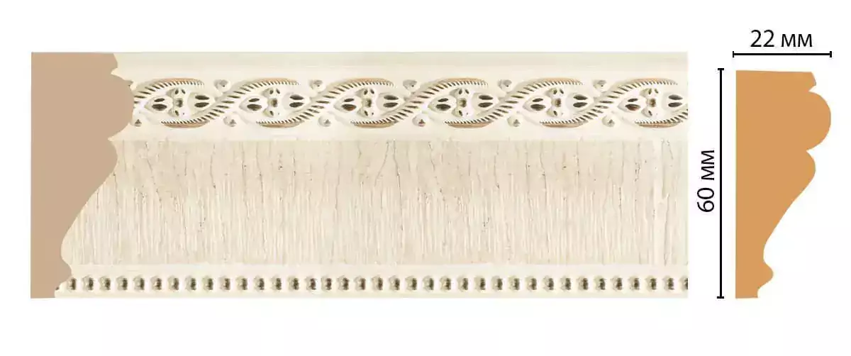 Молдинг 161-6 60 * 22 * 2400 Decomaster Молдинг 161-6 60 * 22 * 2400 Decomaster