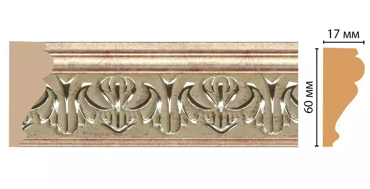 Молдинг Decomaster 161B-59 ДМ 60*17*2400 Молдинг Decomaster 161B-59 ДМ 60*17*2400