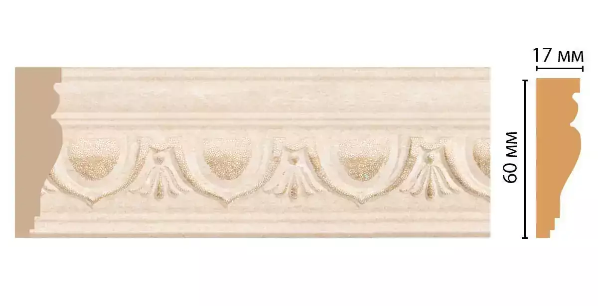 Молдинг Decomaster 161D-18D 2M СП 60*17*2000 Молдинг Decomaster 161D-18D 2M СП 60*17*2000