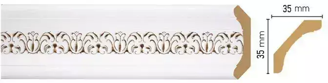 Карниз потолочный Decomaster 167S-118 35*35*2400