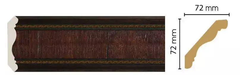 Карниз потолочный Decomaster 172-2 72*72*2400