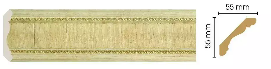 Карниз потолочный Decomaster 173-5 57*57*2400