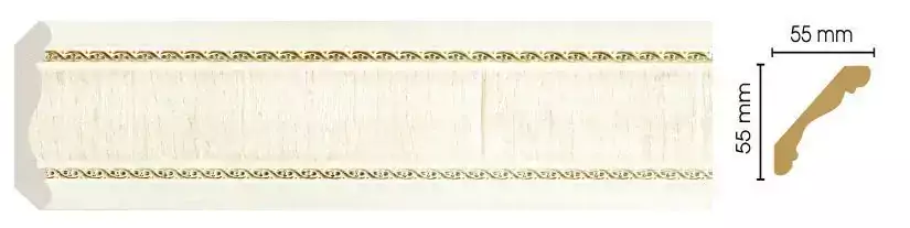 Карниз потолочный Decomaster 173-6 57*57*2400