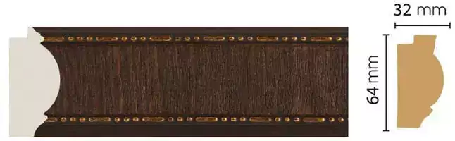 Молдинг Decomaster 176-1 64*32*2900