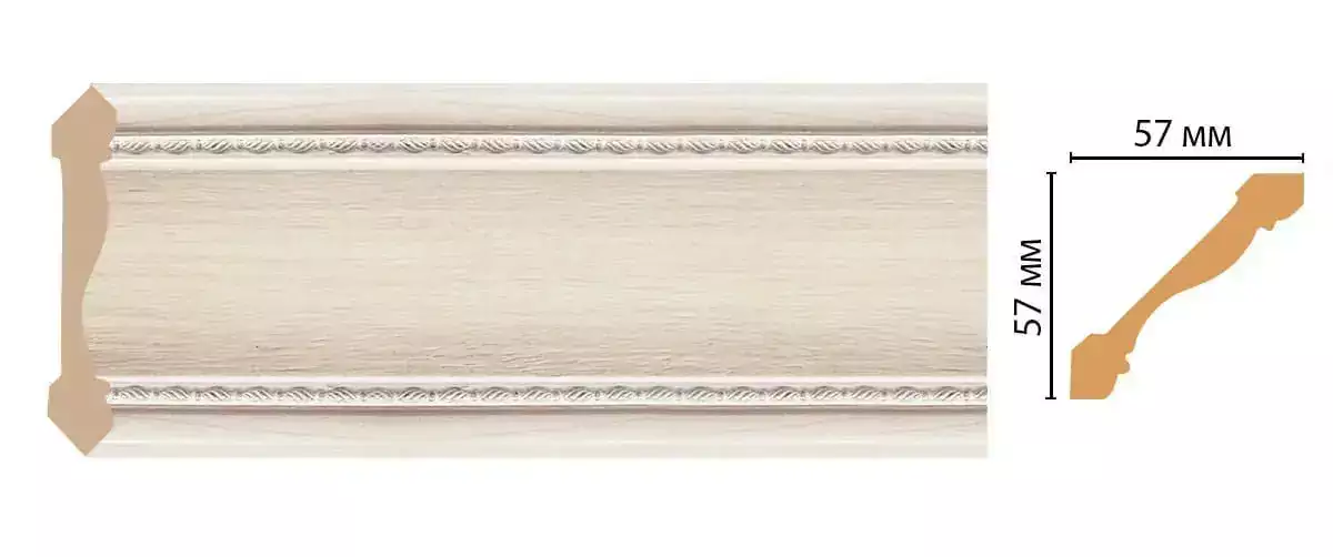 Карниз потолочный Decomaster 179-14 57*57*2400 Карниз потолочный Decomaster 179-14 57*57*2400