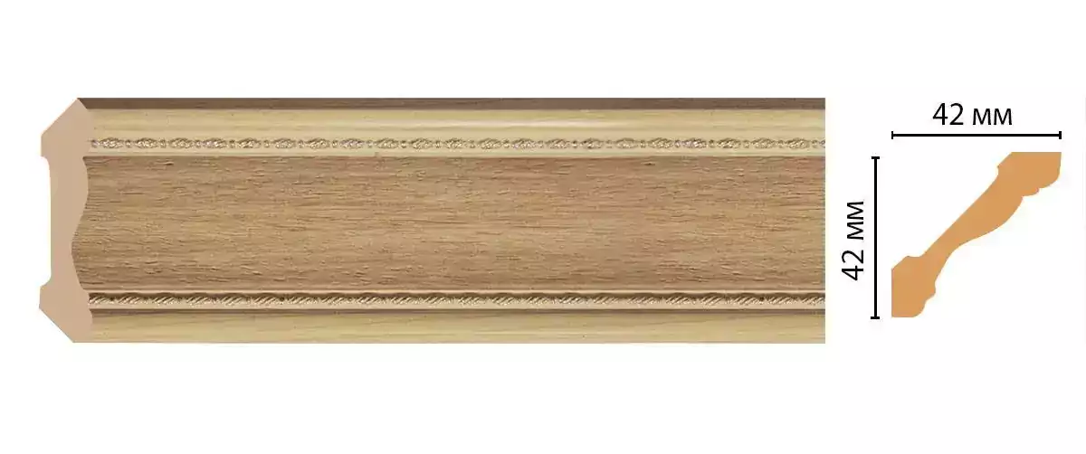 Потолочный карниз Decomaster 180-11 42*42*2400 Потолочный карниз Decomaster 180-11 42*42*2400