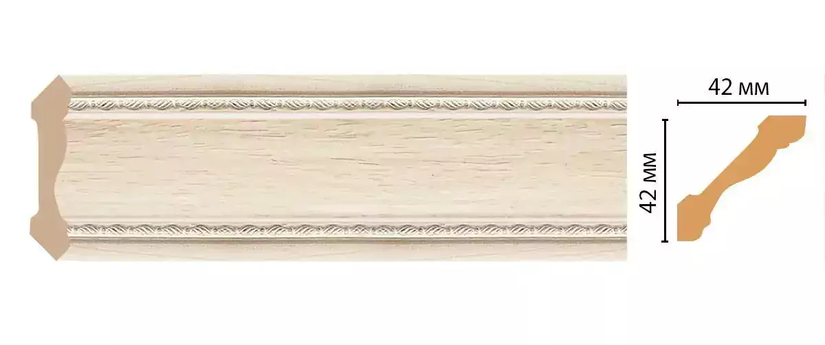 Карниз потолочный Decomaster 180-13 42*42*2400 Карниз потолочный Decomaster 180-13 42*42*2400