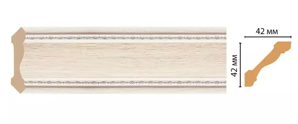 Карниз потолочный Decomaster 180-14 42*42*2400 Карниз потолочный Decomaster 180-14 42*42*2400