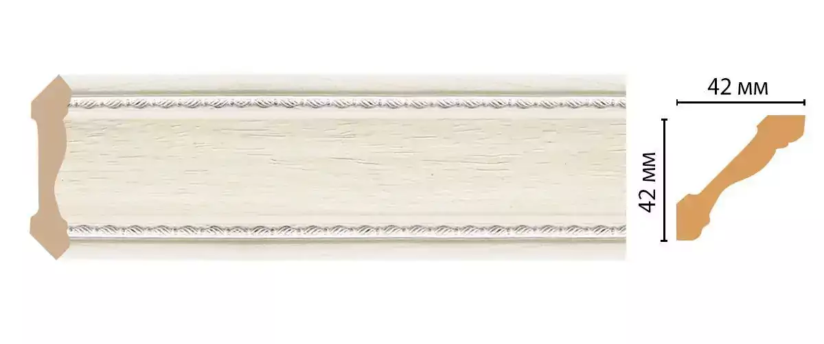 Карниз потолочный Decomaster 180-15 42*42*2400 Карниз потолочный Decomaster 180-15 42*42*2400
