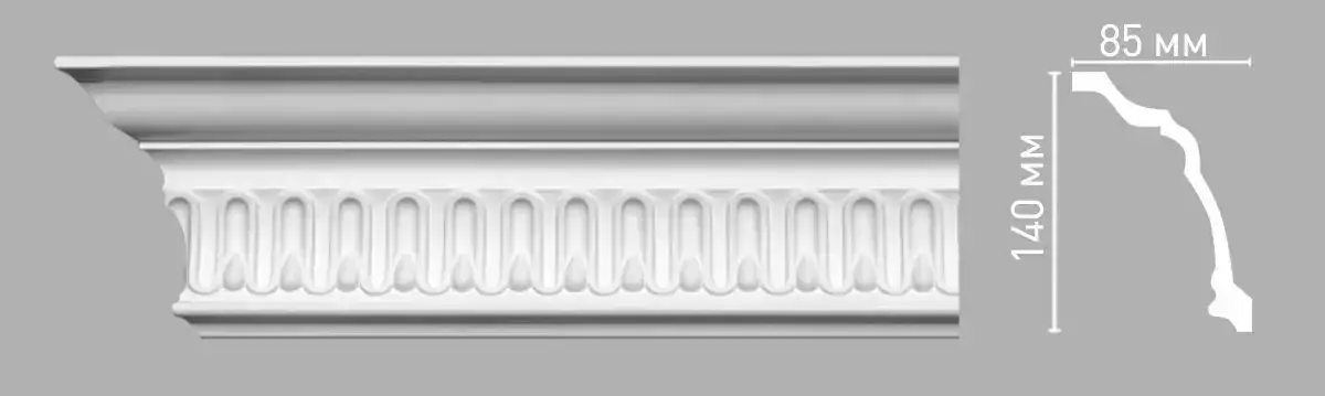 Плинтус потолочный DECOMASTER 95093 140х85х2400мм Плинтус потолочный DECOMASTER 95093 140х85х2400мм
