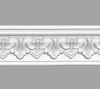 Потолочный плинтус с орнаментом DECOMASTER 95214 гибкий 70*30*2400