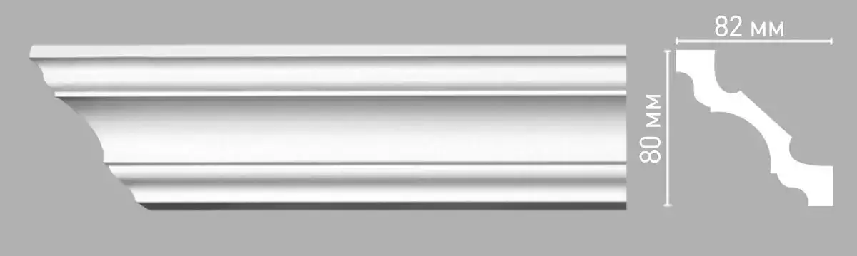 Плинтус потолочный DECOMASTER 96261 80x82x2400мм Плинтус потолочный DECOMASTER 96261 80x82x2400мм