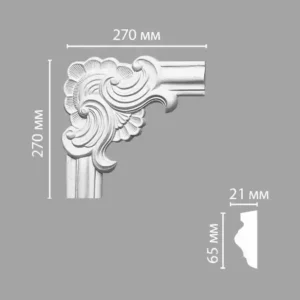 Угол декоративный DECOMASTER 97022-1 270*270*21