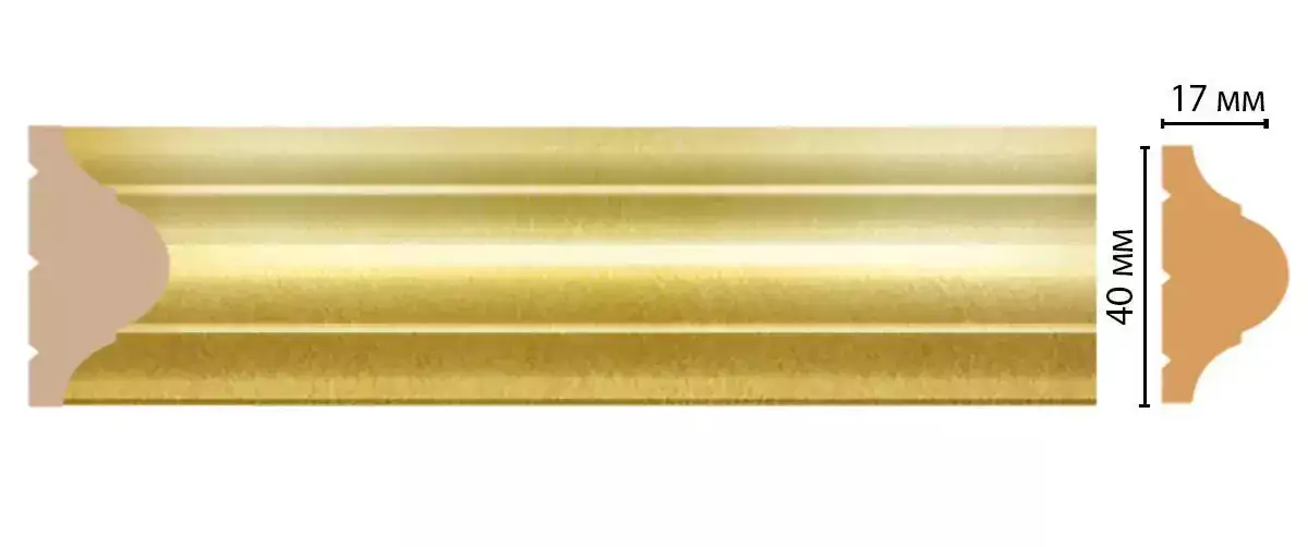 Молдинг D002-374 DECOMASTER 40*17*2400 мм Молдинг D002-374 DECOMASTER 40*17*2400 мм