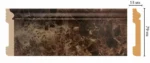 Плинтус напольный D005-713 DECOMASTER мрамор 79*13*2400 мм