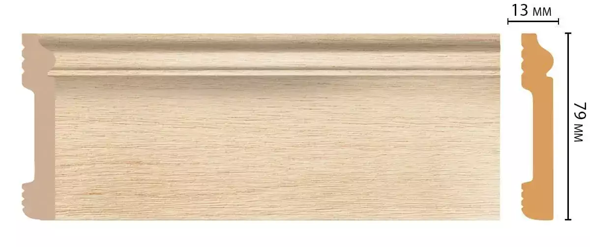 Плинтус напольный D005-71 ДМ DECOMASTER 79*13*2400 мм Плинтус напольный D005-71 ДМ DECOMASTER 79*13*2400 мм