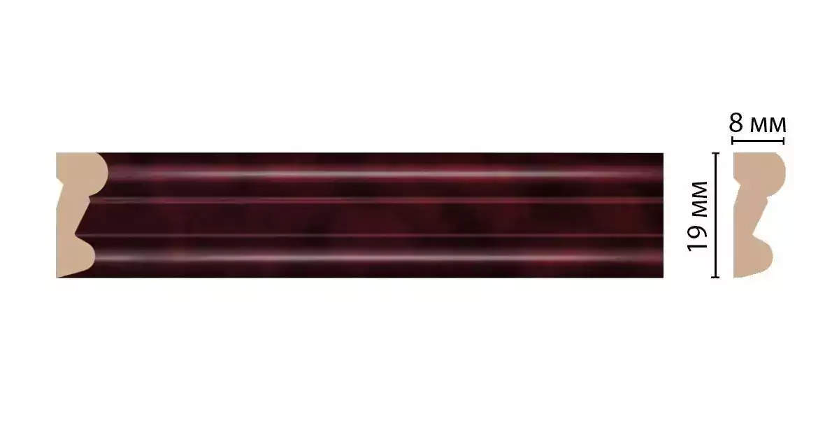 Молдинг DECOMASTER D007-62 ДМ 19*8*2400 Молдинг DECOMASTER D007-62 ДМ 19*8*2400