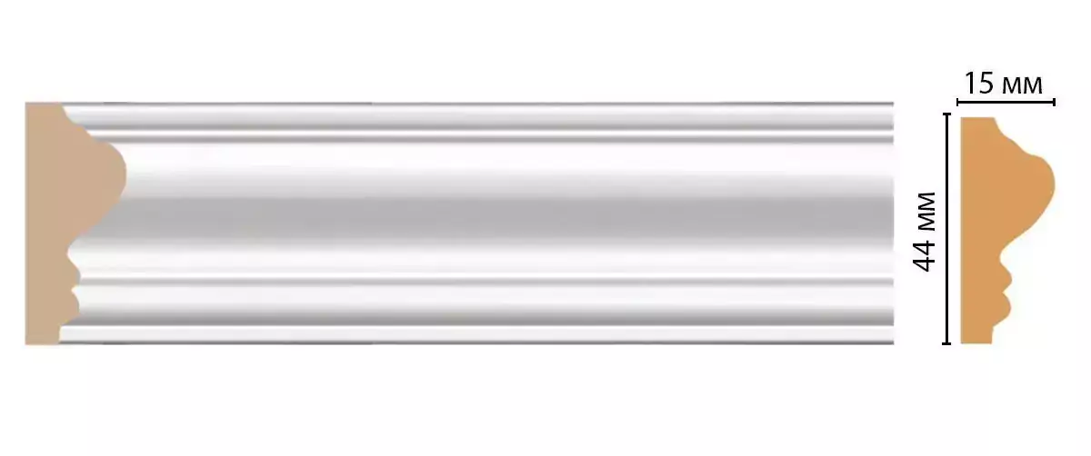 Молдинг DECOMASTER D030-114 ДМ 43*16*2400 мм Молдинг DECOMASTER D030-114 ДМ 43*16*2400 мм