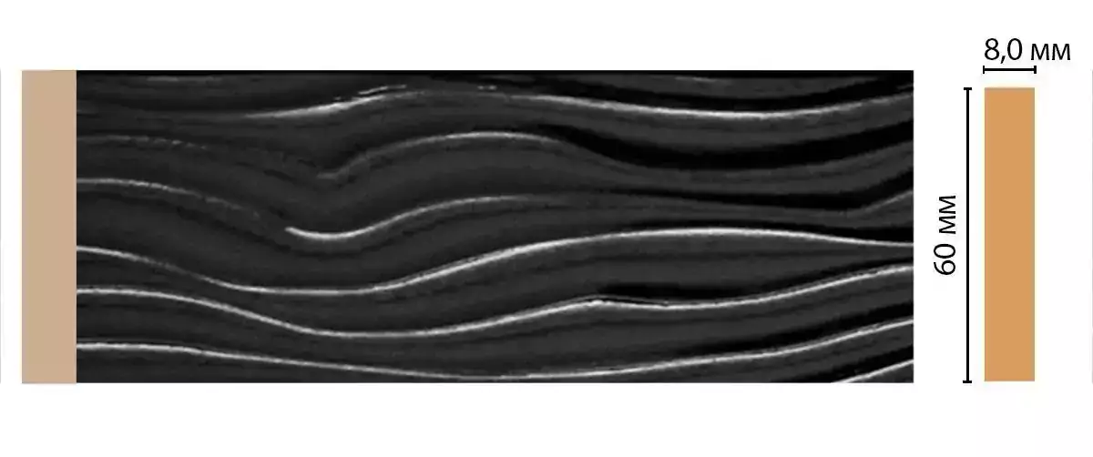 Молдинг DECOMASTER D043-195 60*8*2400 Молдинг DECOMASTER D043-195 60*8*2400