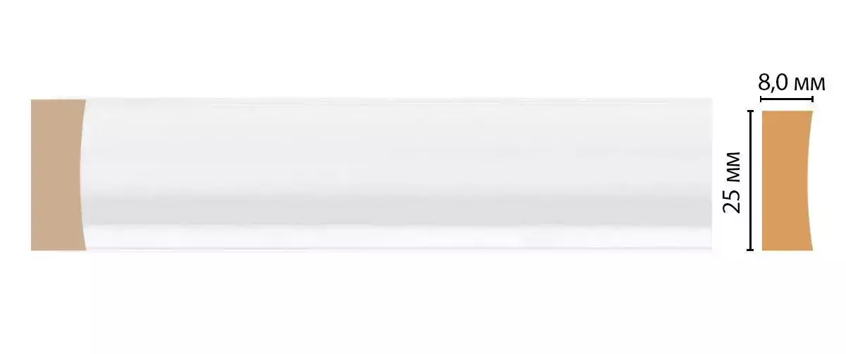 Молдинг DECOMASTER D046-114 ДМ 25*8*2400 Молдинг DECOMASTER D046-114 ДМ 25*8*2400