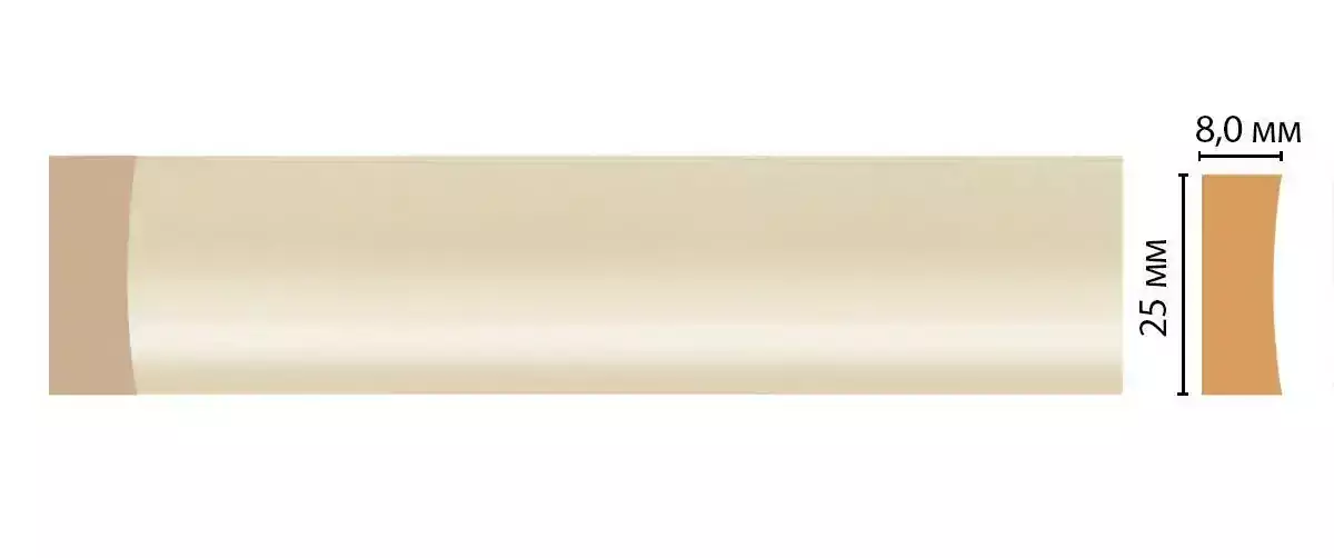 Молдинг DECOMASTER D046-61 ДМ 25*8*2400 Молдинг DECOMASTER D046-61 ДМ 25*8*2400