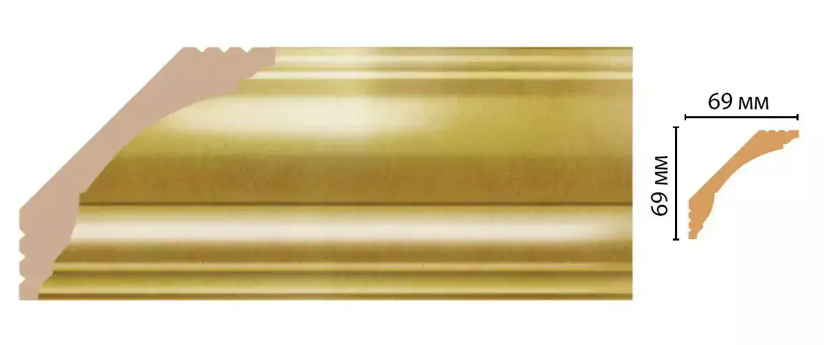 Карниз потолочный DECOMASTER D100-374 69*69*2400 Карниз потолочный DECOMASTER D100-374 69*69*2400