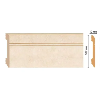 D105-18D Плинтус напольный DECOMASTER ДМ 107*12*2400 мм