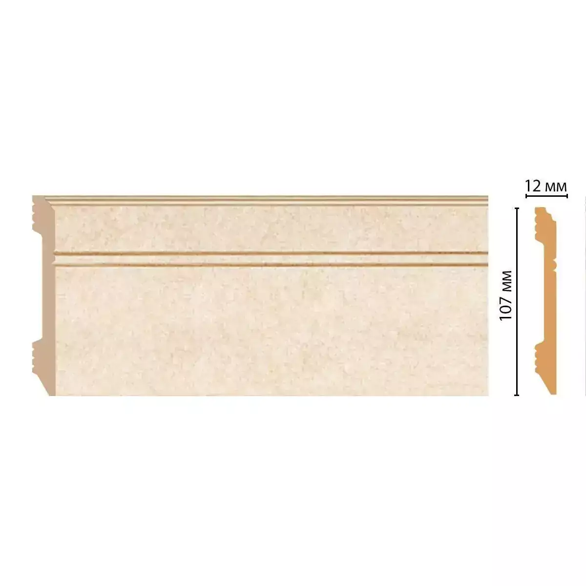 D105-18D Плинтус напольный DECOMASTER ДМ 107*12*2400 мм D105-18D Плинтус напольный DECOMASTER ДМ 107*12*2400 мм
