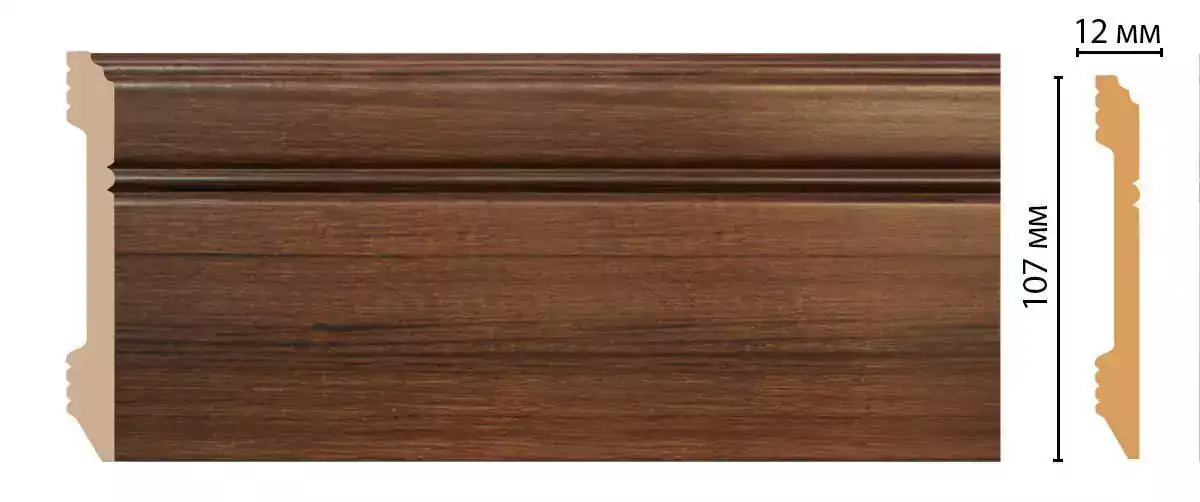 Плинтус напольный DECOMASTER D105-74 ДМ 107*12*2400 Плинтус напольный DECOMASTER D105-74 ДМ 107*12*2400