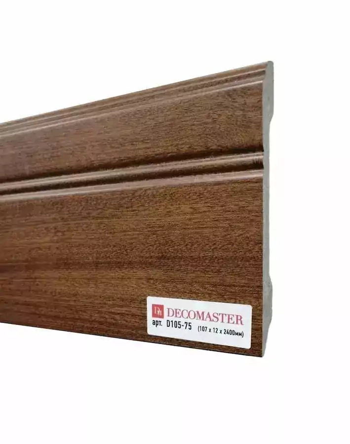 Плинтус напольный DECOMASTER D105-75 ДМ 107*12*2400 Плинтус напольный DECOMASTER D105-75 ДМ 107*12*2400