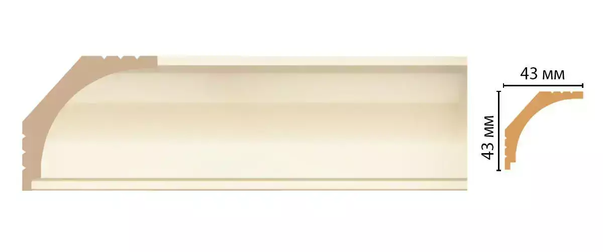Карниз потолочный DECOMASTER D109-61 43*43*2400 Карниз потолочный DECOMASTER D109-61 43*43*2400