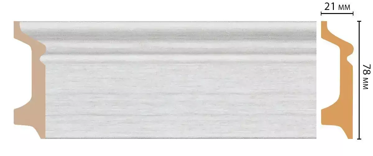 Плинтус напольный DECOMASTER D122-1070 ДМ 78*21*2400 мм Плинтус напольный DECOMASTER D122-1070 ДМ 78*21*2400 мм