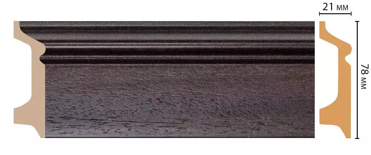 Плинтус напольный DECOMASTER D122-438 ДМ 78*21*2400 мм Плинтус напольный DECOMASTER D122-438 ДМ 78*21*2400 мм