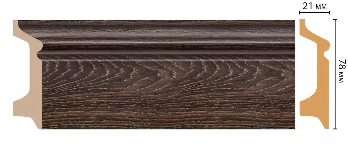 Плинтус напольный DECOMASTER D122-81 78*21*2400 мм Плинтус напольный DECOMASTER D122-81 78*21*2400 мм
