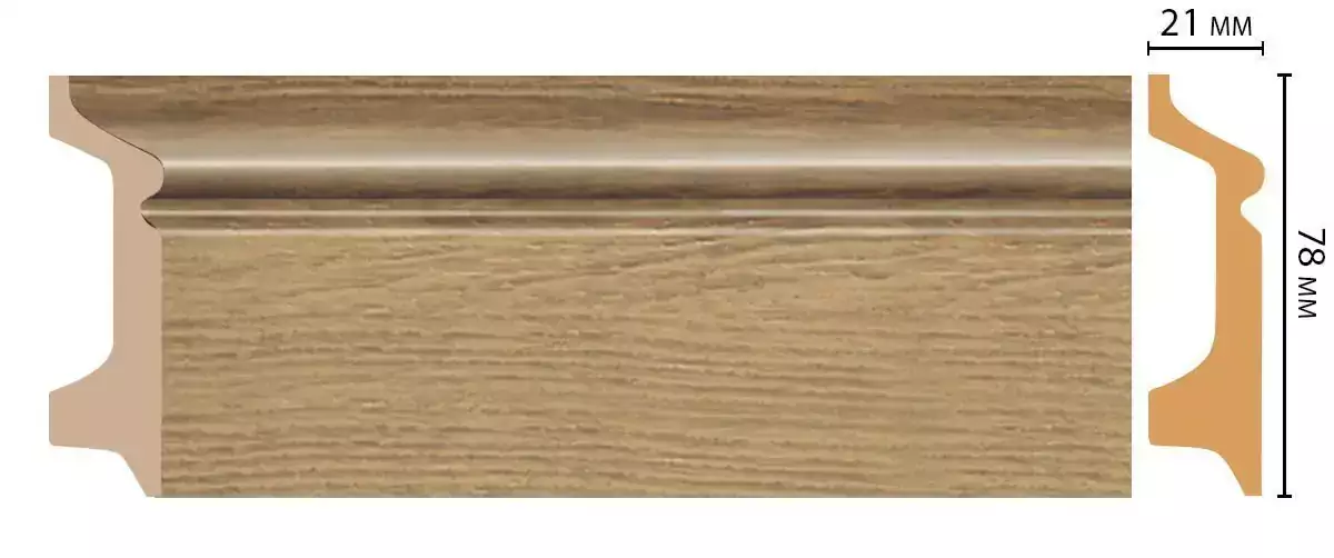 Плинтус напольный DECOMASTER D122-83 78*21*2400 мм Плинтус напольный DECOMASTER D122-83 78*21*2400 мм