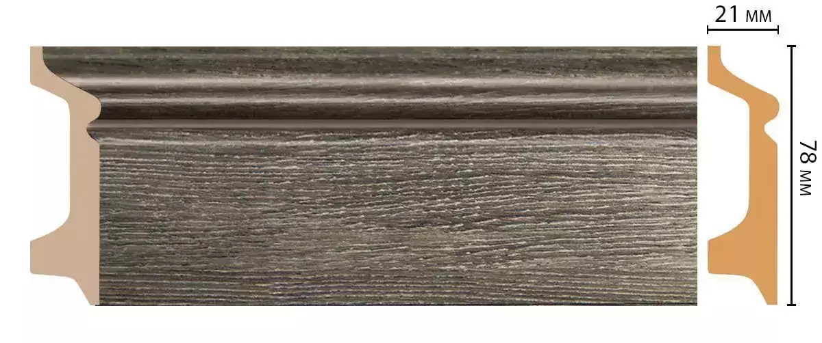 Плинтус напольный DECOMASTER D122-86 78*21*2400 мм Плинтус напольный DECOMASTER D122-86 78*21*2400 мм