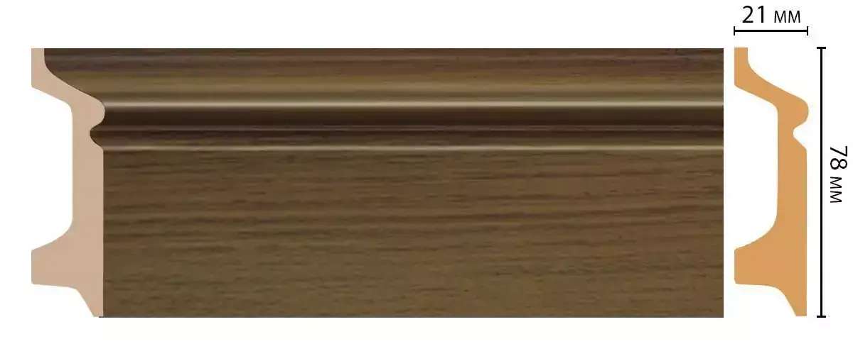 Плинтус напольный DECOMASTER D122-88 ДМ 78*21*2400 мм Плинтус напольный DECOMASTER D122-88 ДМ 78*21*2400 мм
